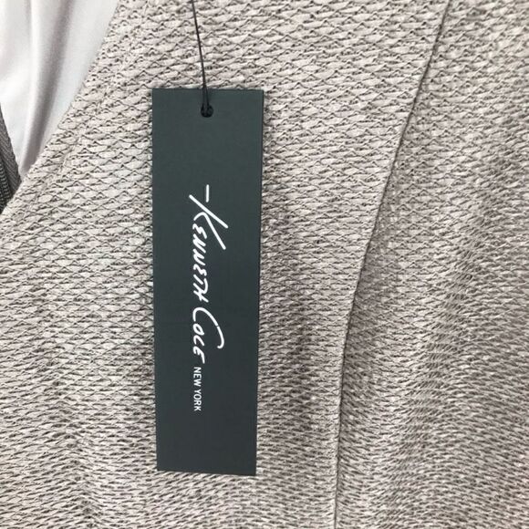 Kenneth Cole Raffia Textured A-Line Dress Women Large Taupe NWT Office Business - Picture 4 of 7